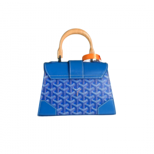 Alternative view of Goyard Saigon Mini Structure Bag Blue