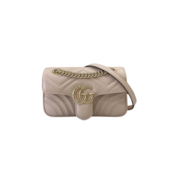 Gucci Marmont Shoudler Bag Nude