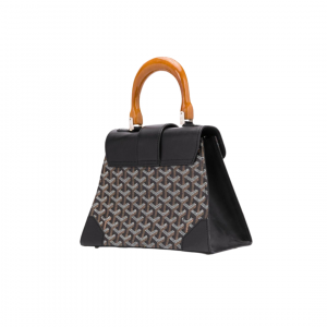 Alternative view of Goyard Saigon Mini Structure Bag Black/Grey