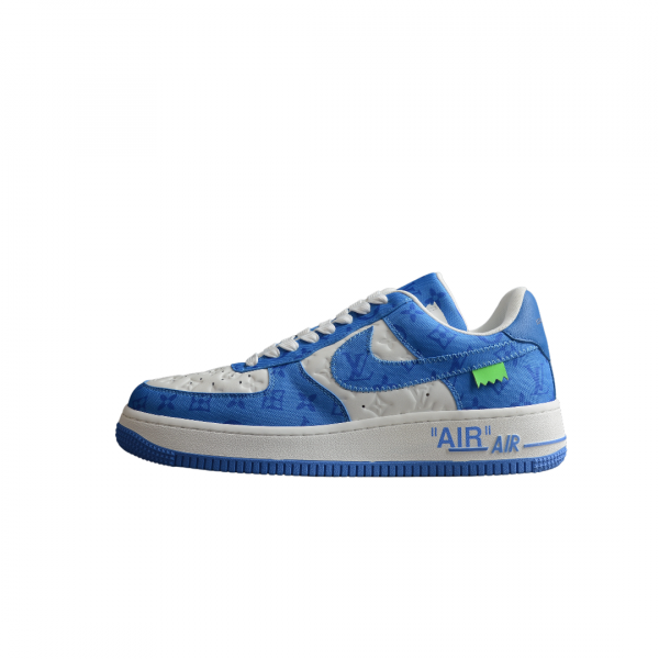 louis Vuitton + Nike Air Force 1 Blue/White