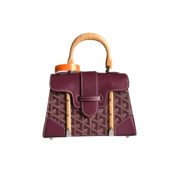 Goyard Saigon Mini Structure Bag Burgundy