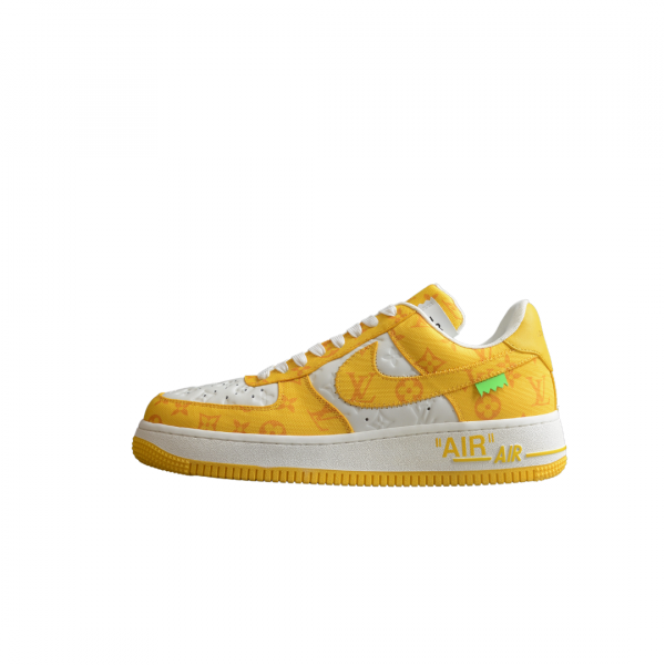louis Vuitton + Nike Air Force 1 Yellow/White