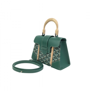 Alternative view of Goyard Saigon Mini Structure Bag Green