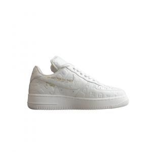 Alternative view of louis Vuitton + Nike Air Force 1 White
