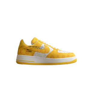 Alternative view of louis Vuitton + Nike Air Force 1 Yellow/White