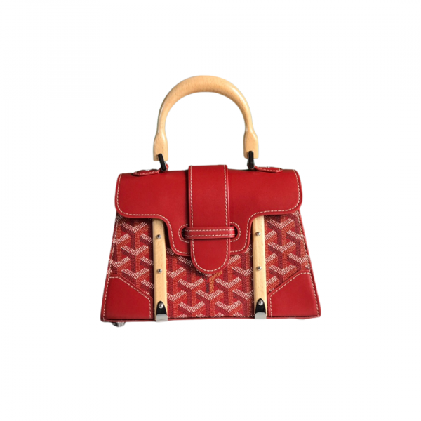 Goyard Saigon Mini Structure Bag Red