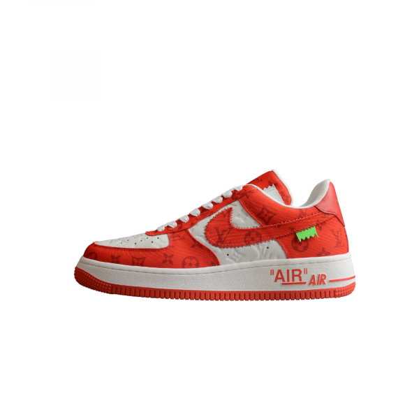 louis Vuitton + Nike Air Force 1 Red/White