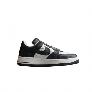Alternative view of louis Vuitton + Nike Air Force 1 Black/White
