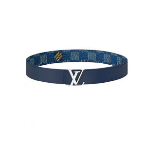 Alternative view of LV Initiales Reversible Belt Blue