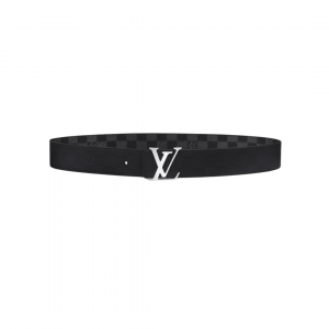 Alternative view of LV Initiales Monogram Black/Silver Reversible Belt