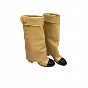 Alternative view of Chanel Fold Over Boots High Beige