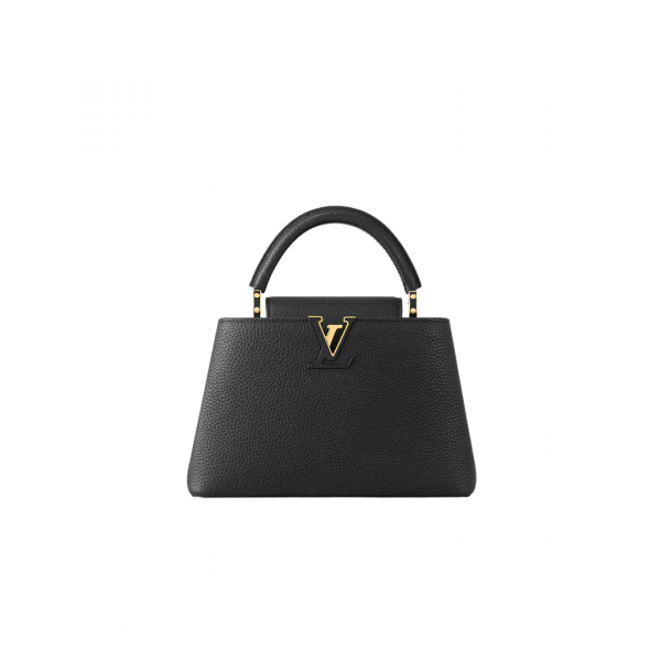 Louis Vuitton Capucines MM Handle Bag Black