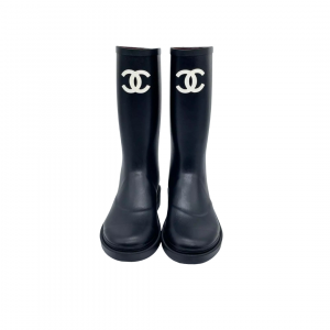 Alternative view of Chanel Rain Boots High Black
