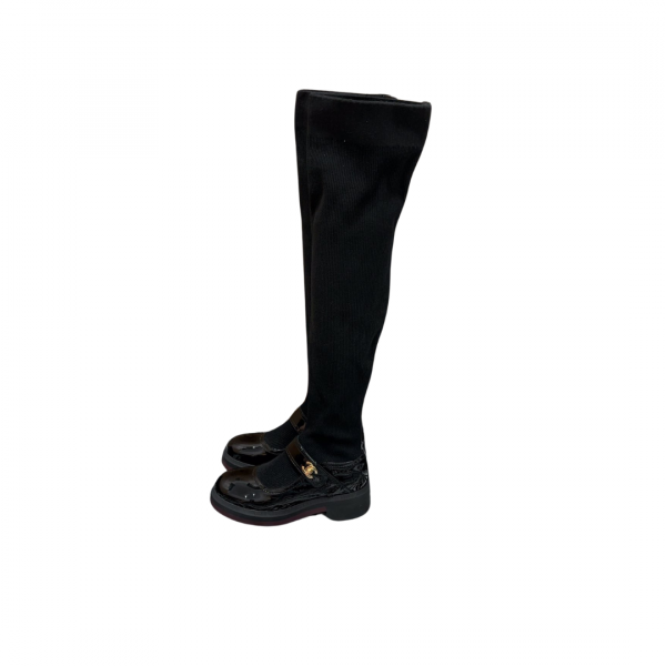 Chanel Thigh high boots Black
