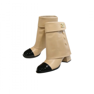 Alternative view of Chanel Fold Over Boots Mid Beige