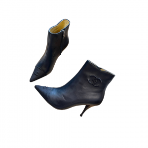 Alternative view of Chanel Heeled Bootie Black