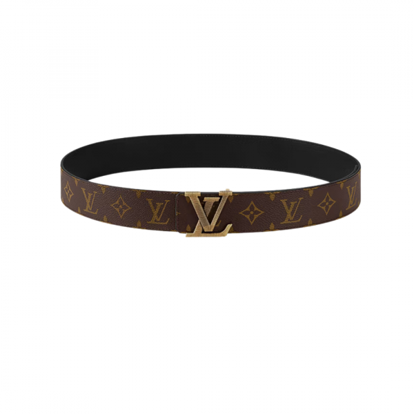LV Brown Stitch Reversible Belt