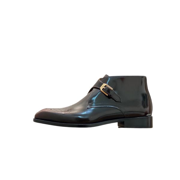 Gucci Brown Patent 3/4 Boot