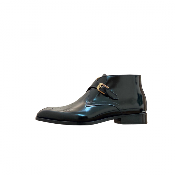 Gucci Black Patent 3/4 Boot