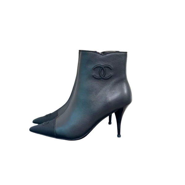 Chanel Heeled Bootie Black