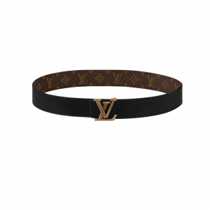 Alternative view of LV Brown Stitch Reversible Belt