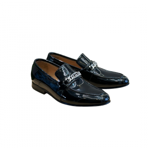 Alternative view of Gucci Black Patent Chain Loafer