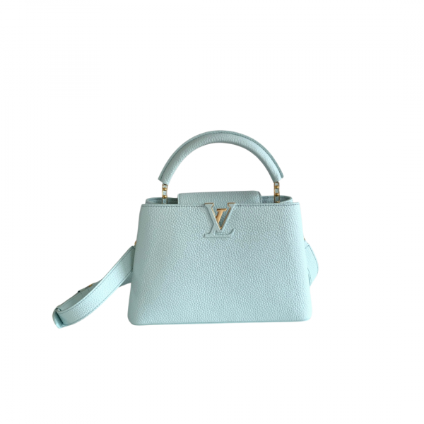 Louis Vuitton Capucines MM Handle Bag Teal