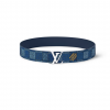LV Initiales Reversible Belt Blue