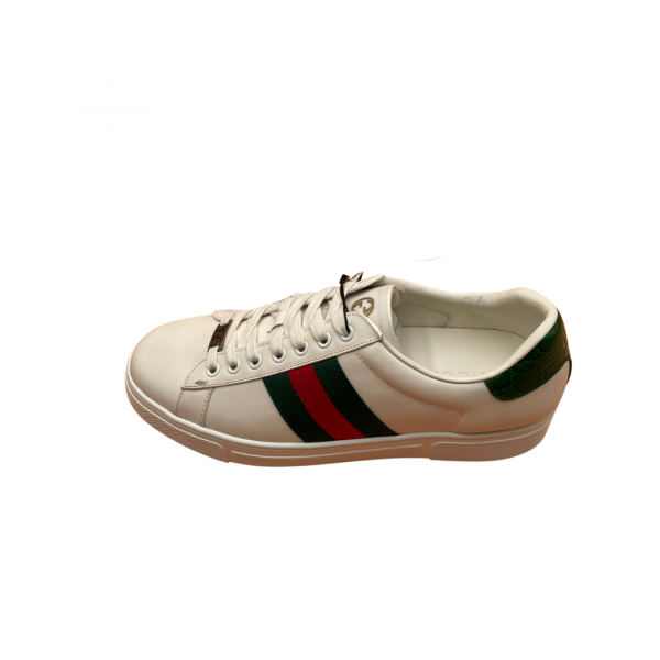 Gucci White Green Heel