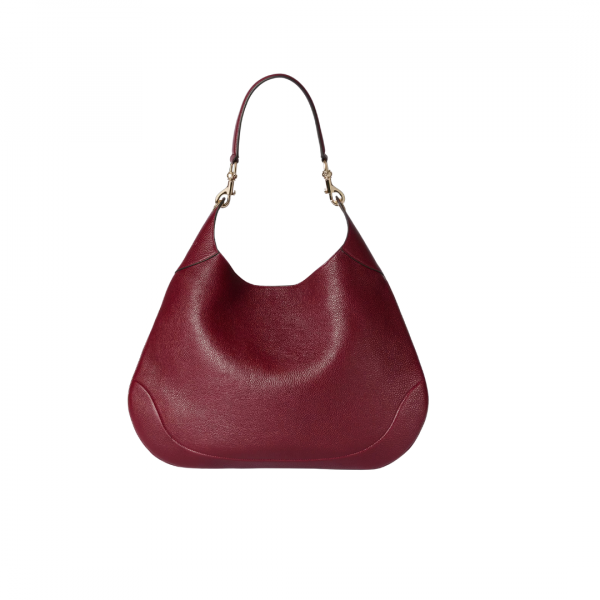 Gucci B Shoulder Bag Maroon Leather