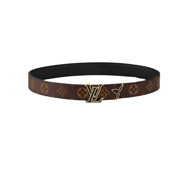 LV Pretty Enamel Reversible Belt