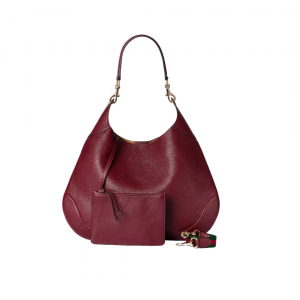 Alternative view of Gucci B Shoulder Bag Maroon Leather