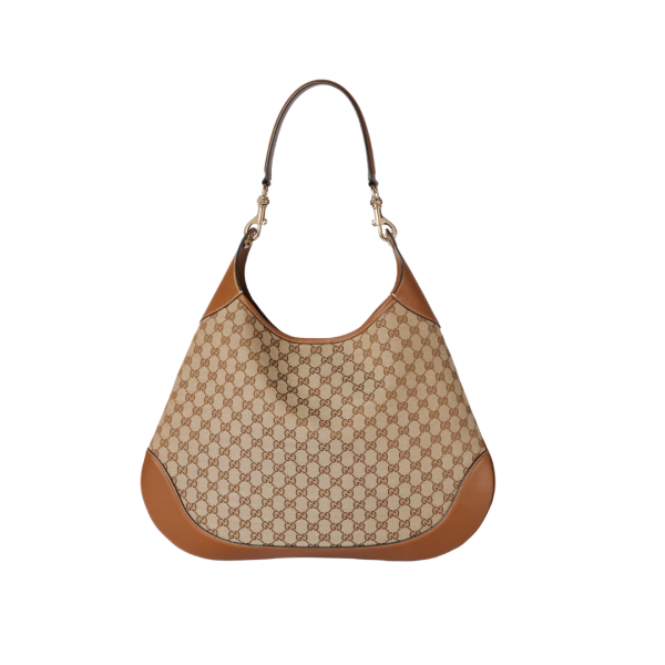 Gucci B Shoulder Bag Monogram Canvas