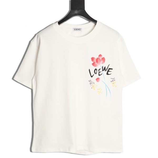 Loewe floral print short-sleeved T-shirt