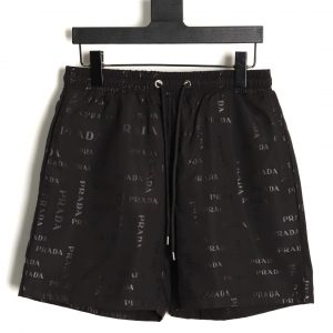 Prada all-over logo print shorts