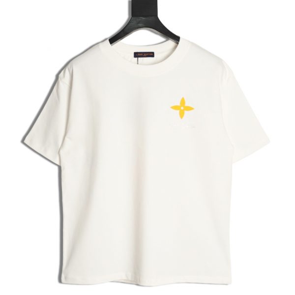 Louis Vuitton short-sleeved T-shirt with yellow cross