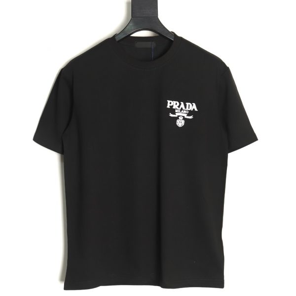 Prada Black Small Logo Short-sleeved T-shirt