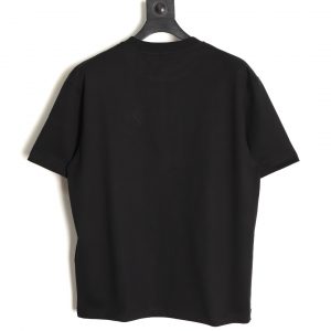 Prada Classic Triangle Embroidered Leather Label Black - Image 2