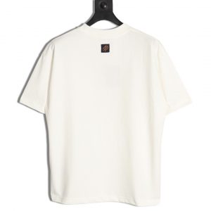 Louis Vuitton short-sleeved T-shirt with flying letter print and chain - Image 2