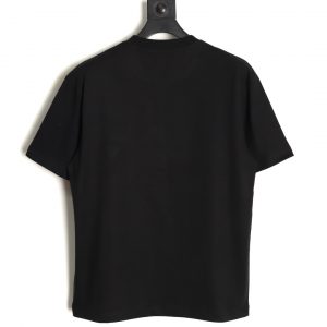 Prada Classic Leather Pocket Tag Short Sleeve Black - Image 2