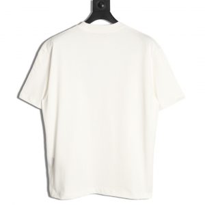 Prada Classic Triangle Embroidered Leather Label White - Image 2