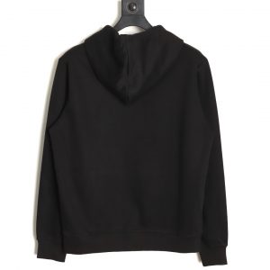 Alternative view of Loewe Hollow Rubber Lettering Hoodie Black