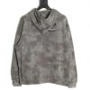 Balenciaga Mud-Dyed Distressed Hoodie with Tail Embroidery