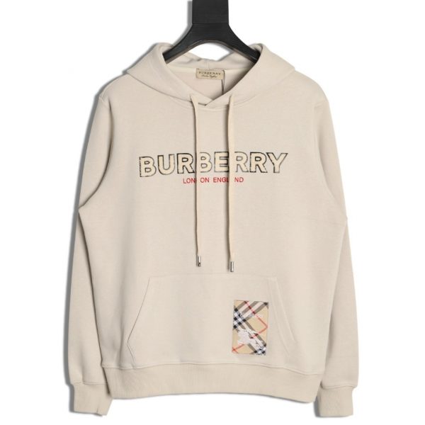 Burberry Towel Patch Letter Hoodie
