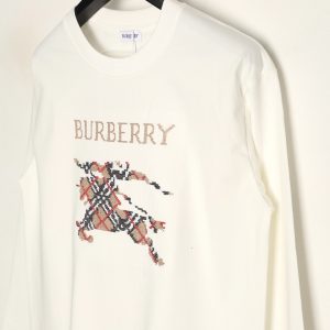 Alternative view of Burberry Plaid War Horse Long Sleeve White