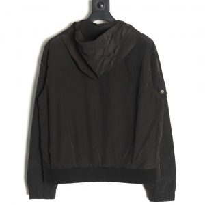 Alternative view of Prada Black Woven Gabardine with Logo Print