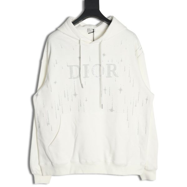 Dior Embroidered Lettering Hoodie