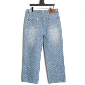 Alternative view of Louis Vuitton Jeans with Small and Colorful Checkered Print