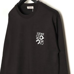 Alternative view of Loewe Long-sleeved Sweatshirt With Embossed Logo Print Black