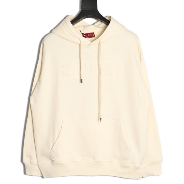 Gucci 3D Embossed Letter Logo Hoodie